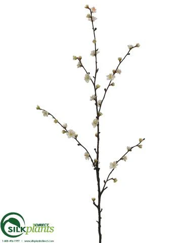 Silk Plants Direct Plum Blossom Spray - Pink - Pack of 12