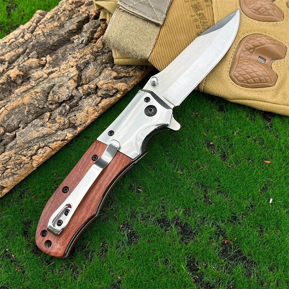 Premium Stainless Steel Folding Pocket Knife & Survival Blade
