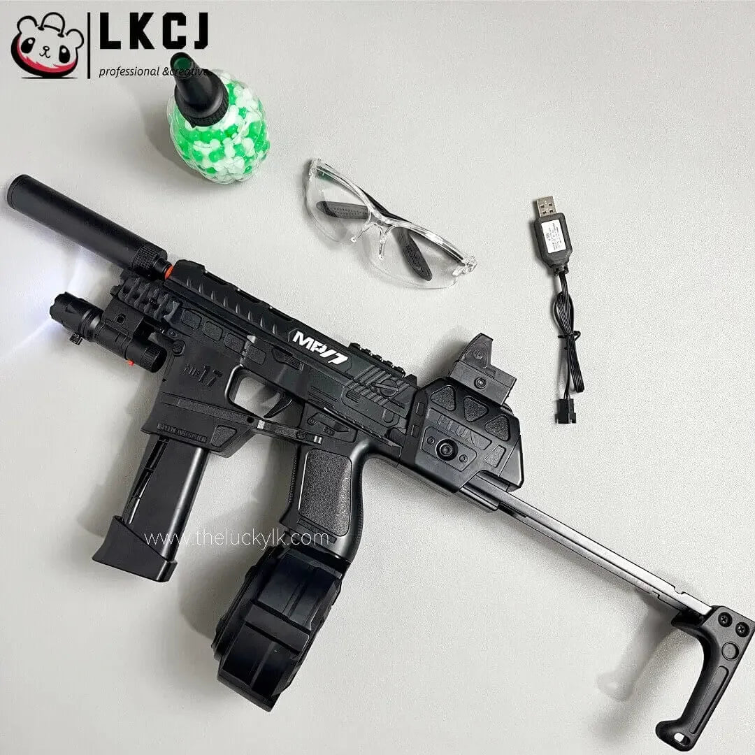 Mp17 Gel Blaster With Metal Stock, Metal Rail