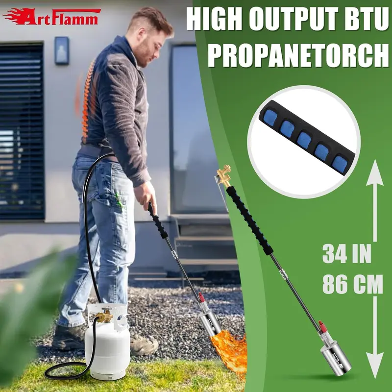 🎉Last Day 50% OFF -🔥NEW Propane Torch Weed Burner Kit