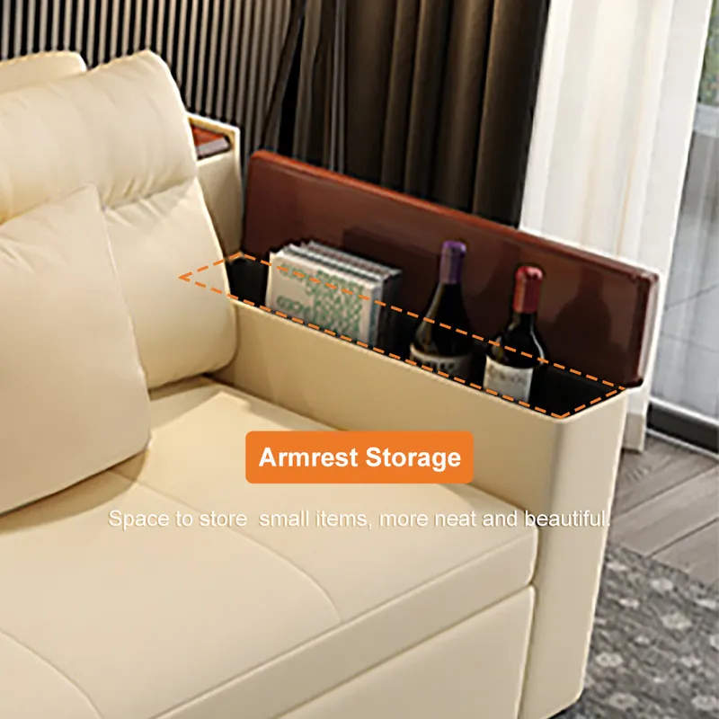 Space-saving Multi-purpose living Room Furniture Modern fabric folding sofa bed