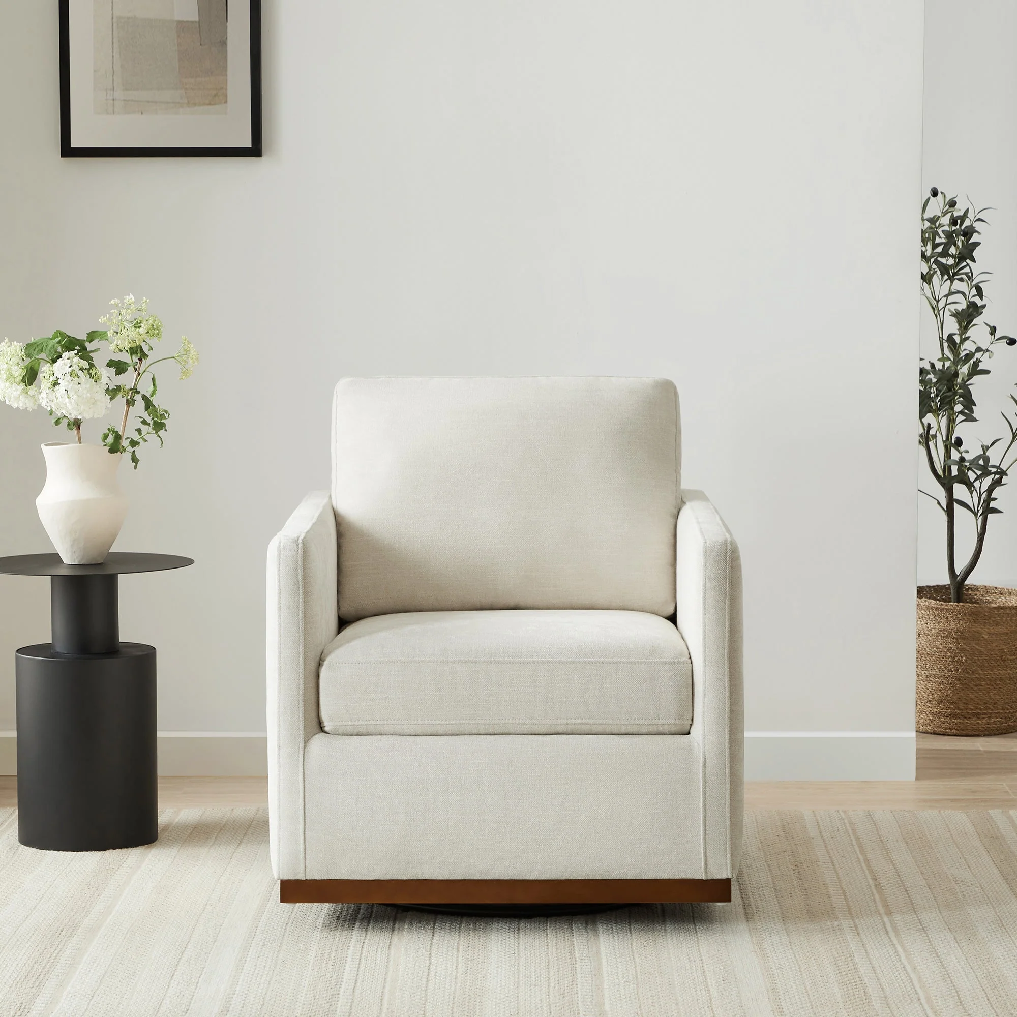 Henry Modern Swivel Accent Chair
