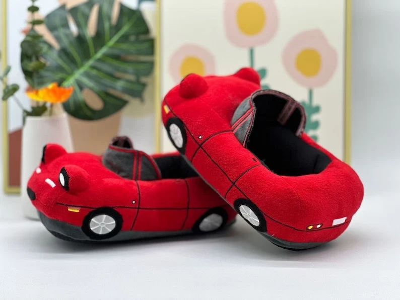 Mazda Miata MX-5 Plush Slipper MX-5 Miata Slipper Unisex Home Winter Warm Shoes