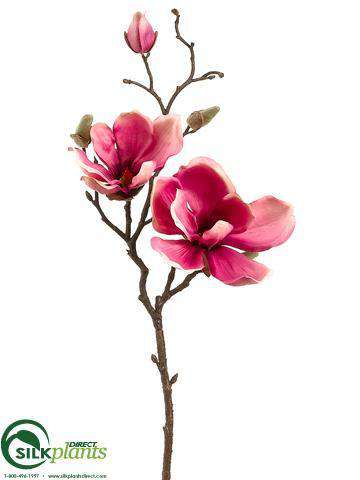 Silk Plants Direct Magnolia Spray - Pink Blush - Pack of 12