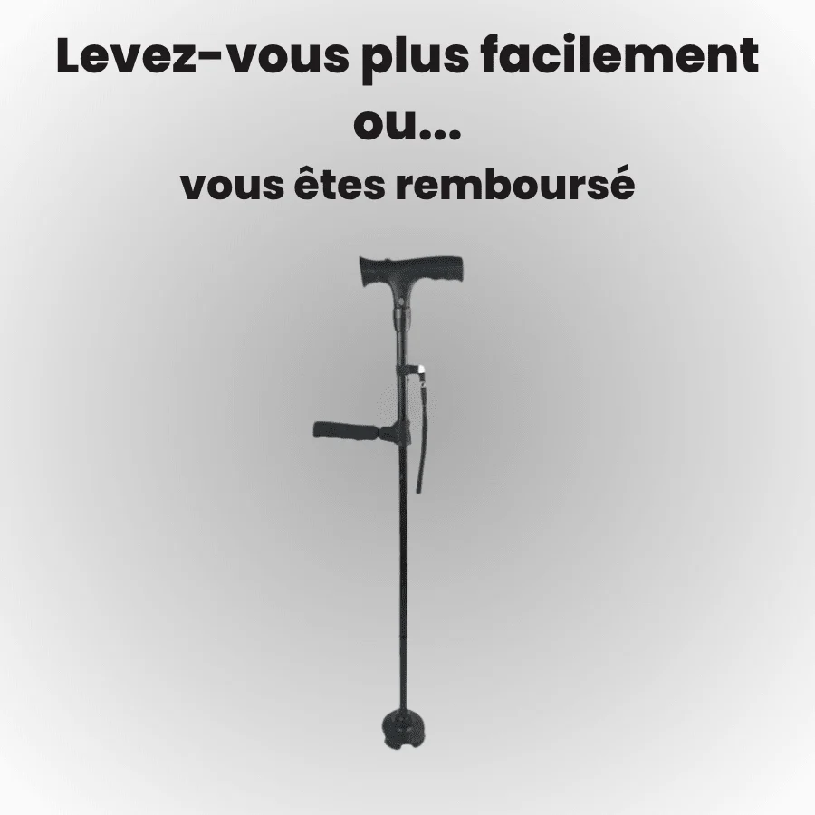 La canne qui aide à vous lever seul et marcher sans peur de tomber