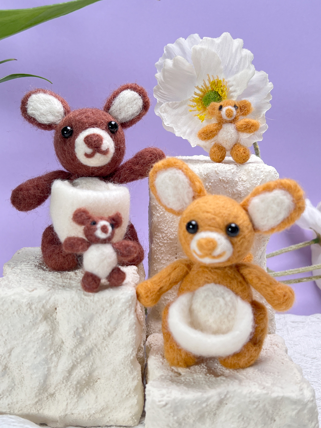 Kanga Felt Animals Needle Felting Kit