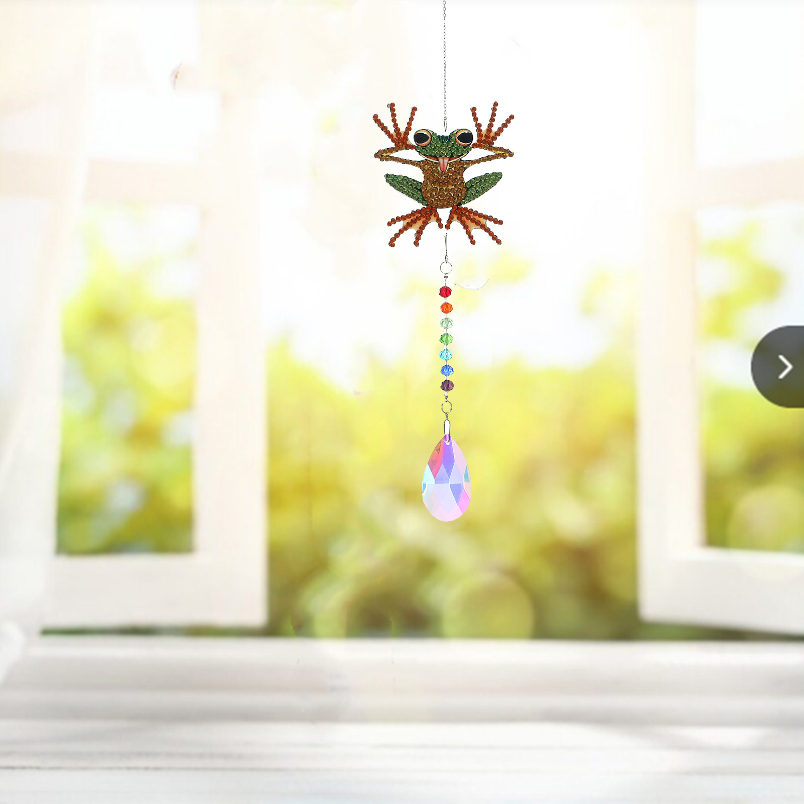 DIY Diamond Painting Wind Chime - Frog