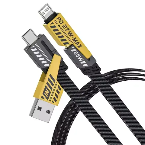 4-in-1 Multi-function data cable super fast charging PD27W