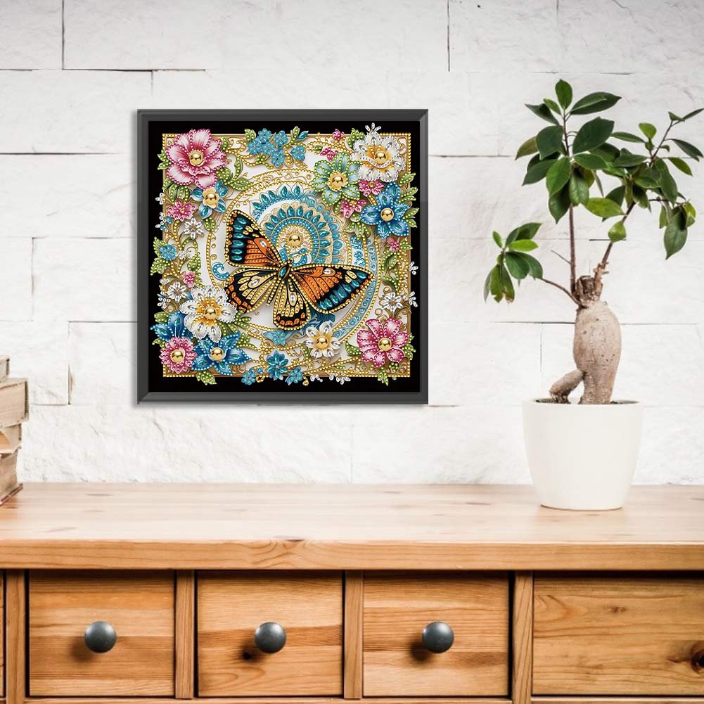 DIY Diamond Painting - Flower Butterfly