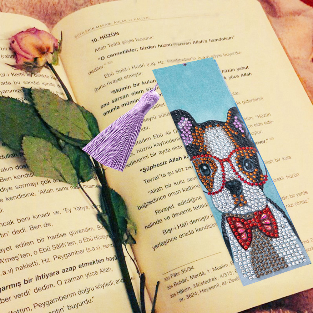 DIY Diamond Painting Bookmarks - Dog