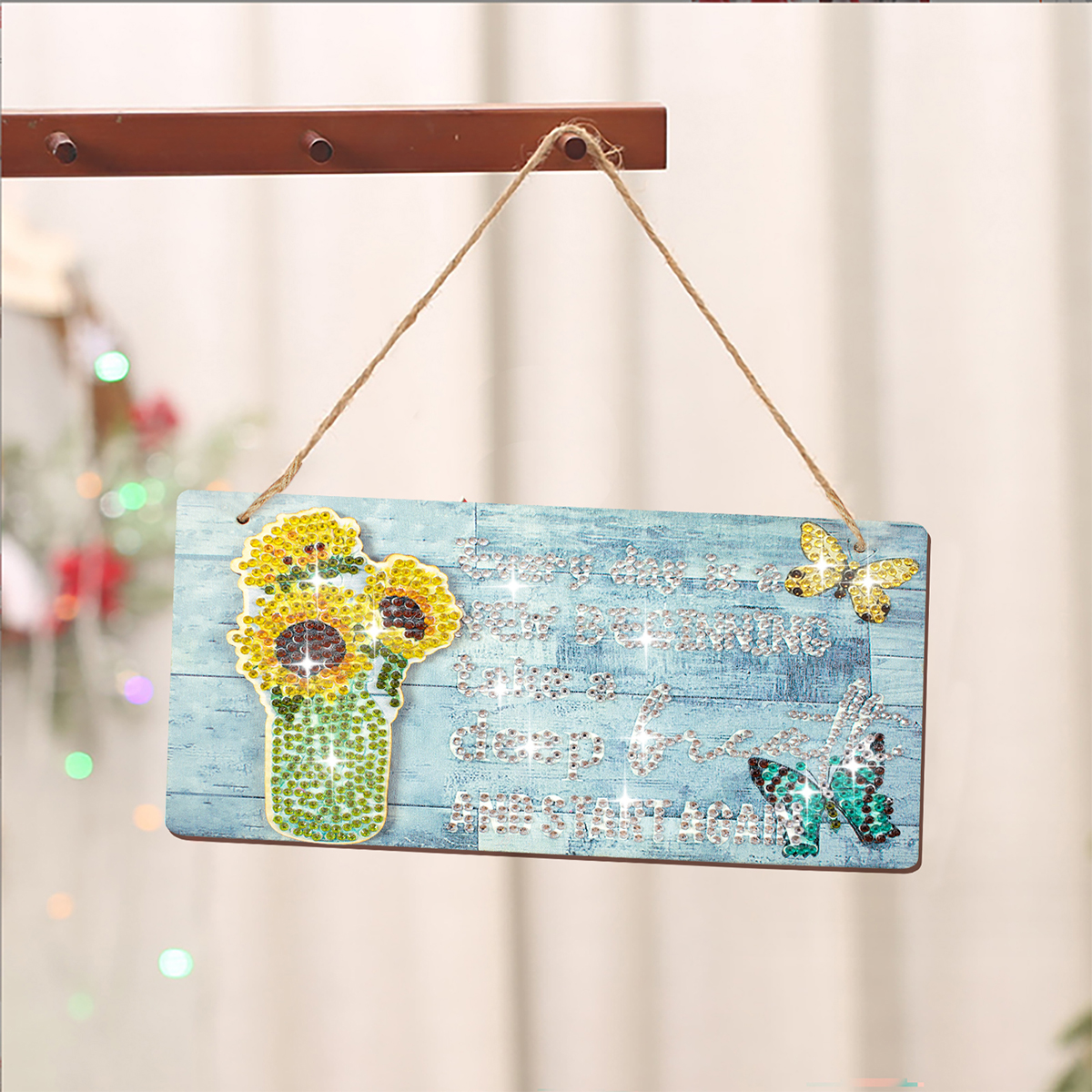 DIY Diamond Painting Wall Hanging - Vases