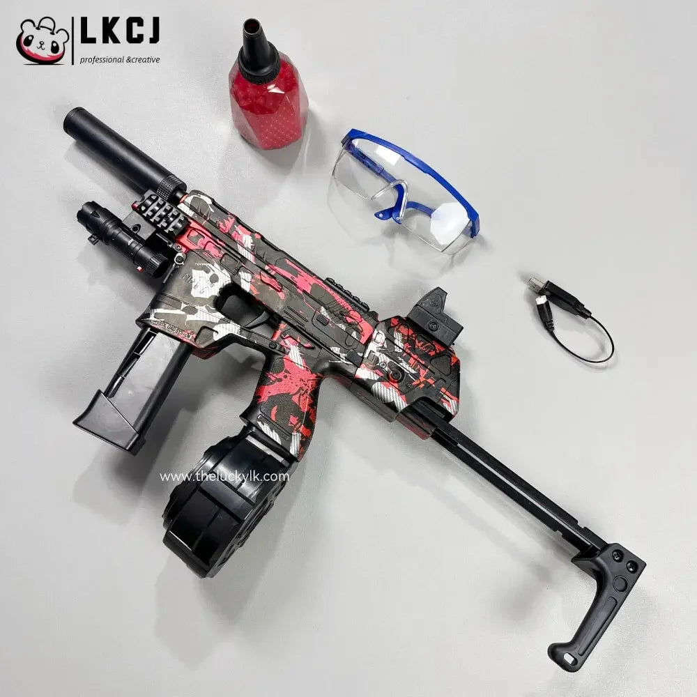 Mp17 Gel Blaster With Metal Stock, Metal Rail