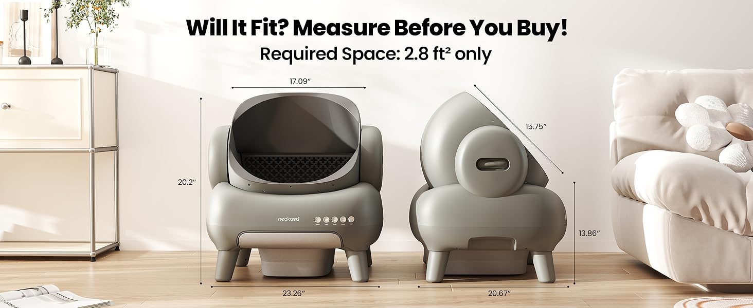 size of litter box
