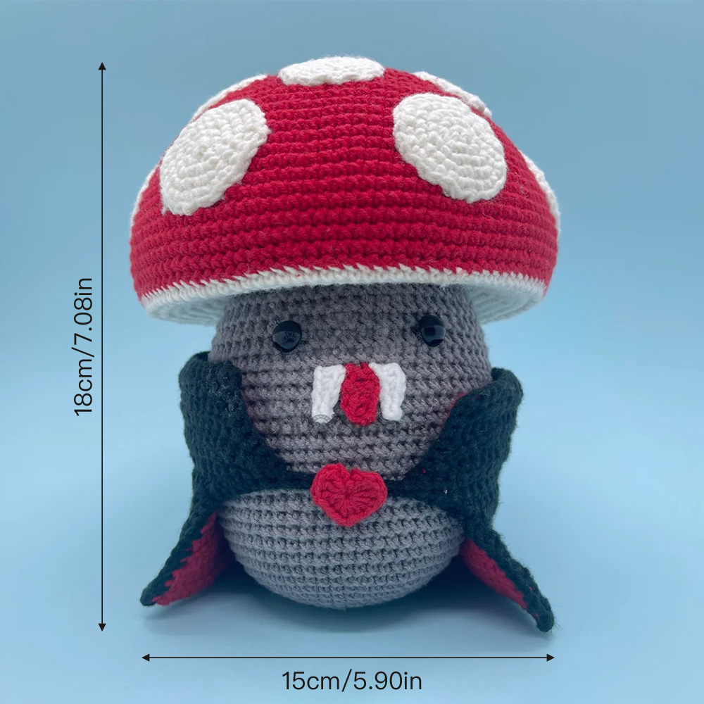 Large Vampire Mushroom - Crochet Kit