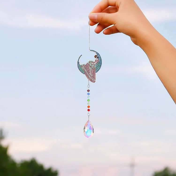 DIY Diamond Painting Wind Chime - Moon Princess