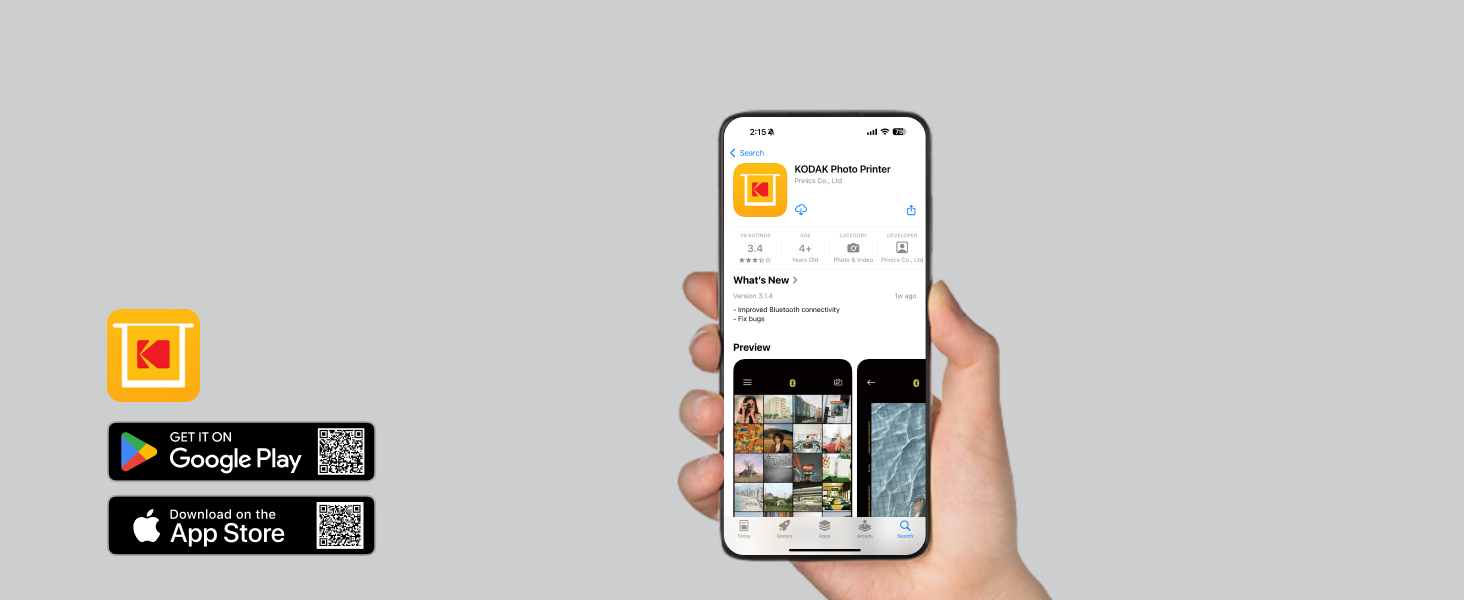 KODAK Dock Plus 4PASS Instant Photo Printer 4x6 Bundleck bluetooth for iphone android school home