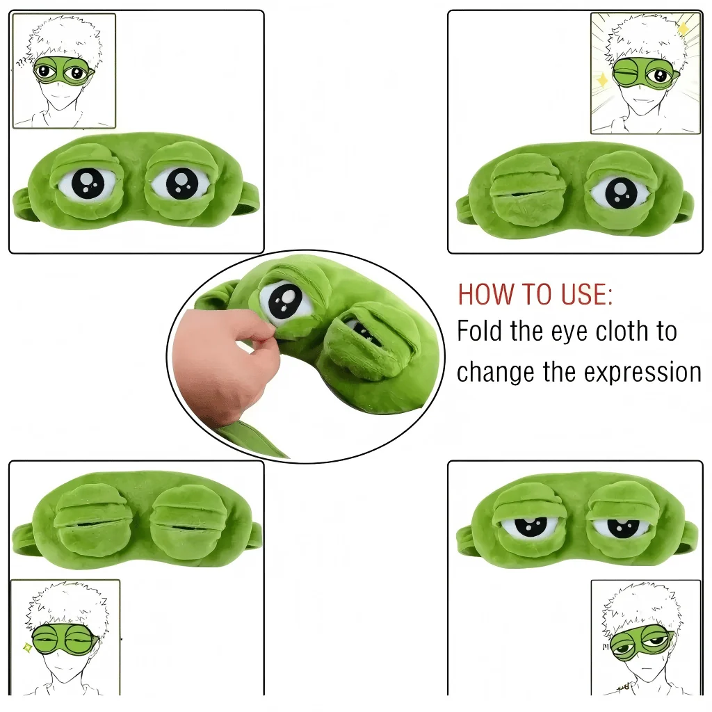 🔥Hot Sale 49% OFF✨ 3D Cute Frog Sleep Mask🐸