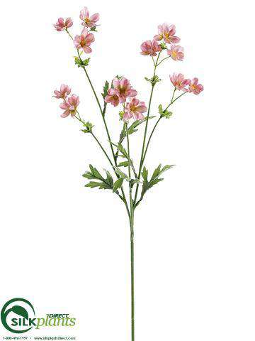 Silk Plants Direct Cosmos Spray - Cream - Pack of 12