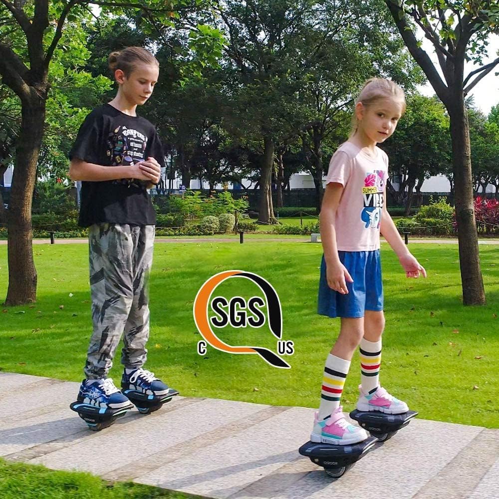 Gyroor Hoverboard Hovershoes-Gyroshoes S300 Electric Hover shoes Hoverboard with LED Lights,UL2272 Certificated Self Balancing Hovershoes for Kids and Adults