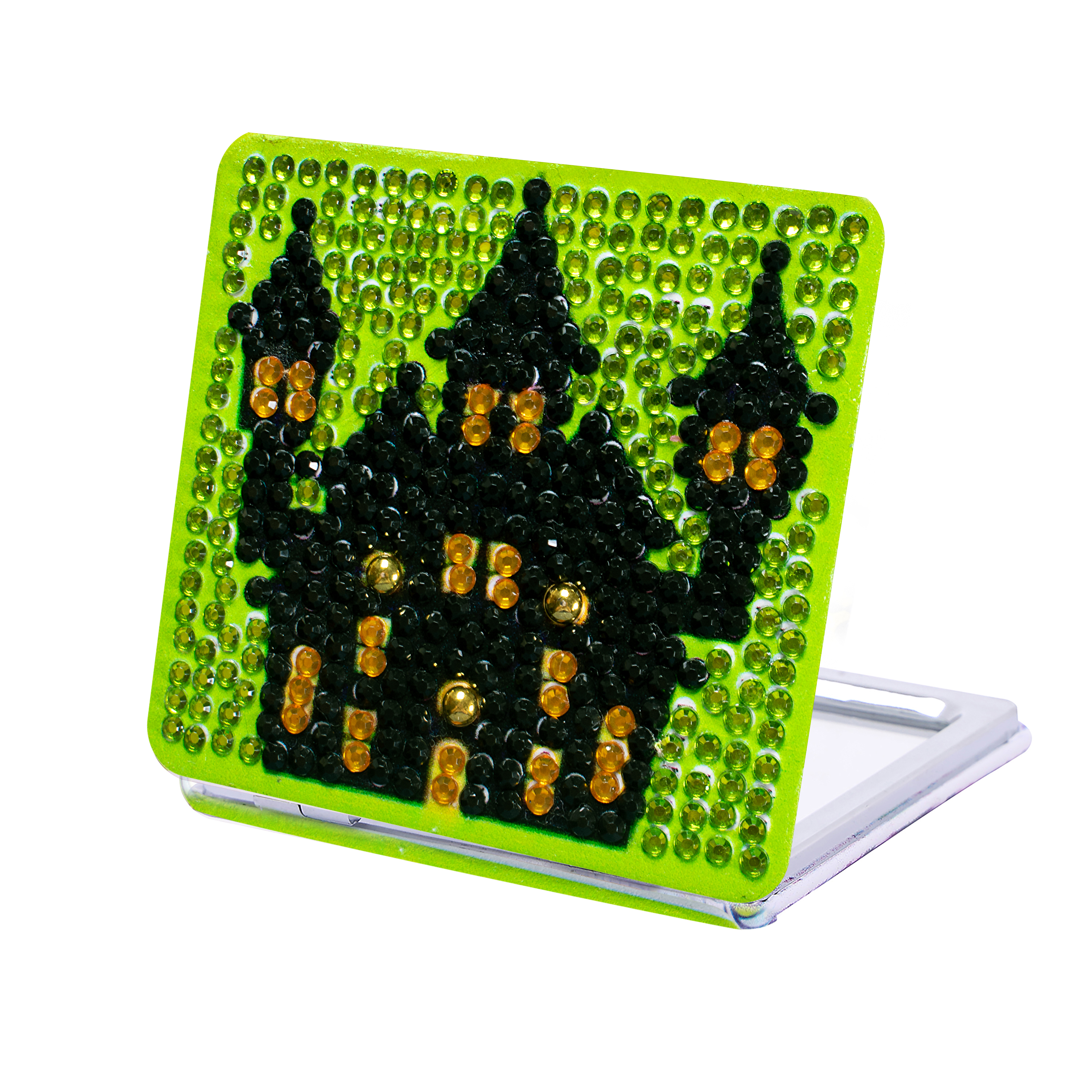 DIY Diamond Painting Compact Mirror - Halloween