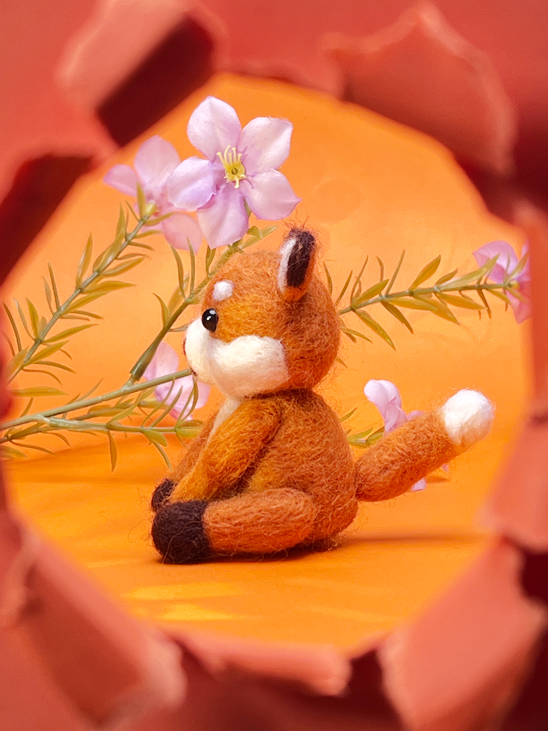 Fox Felt Animals Needle Felting Kit
