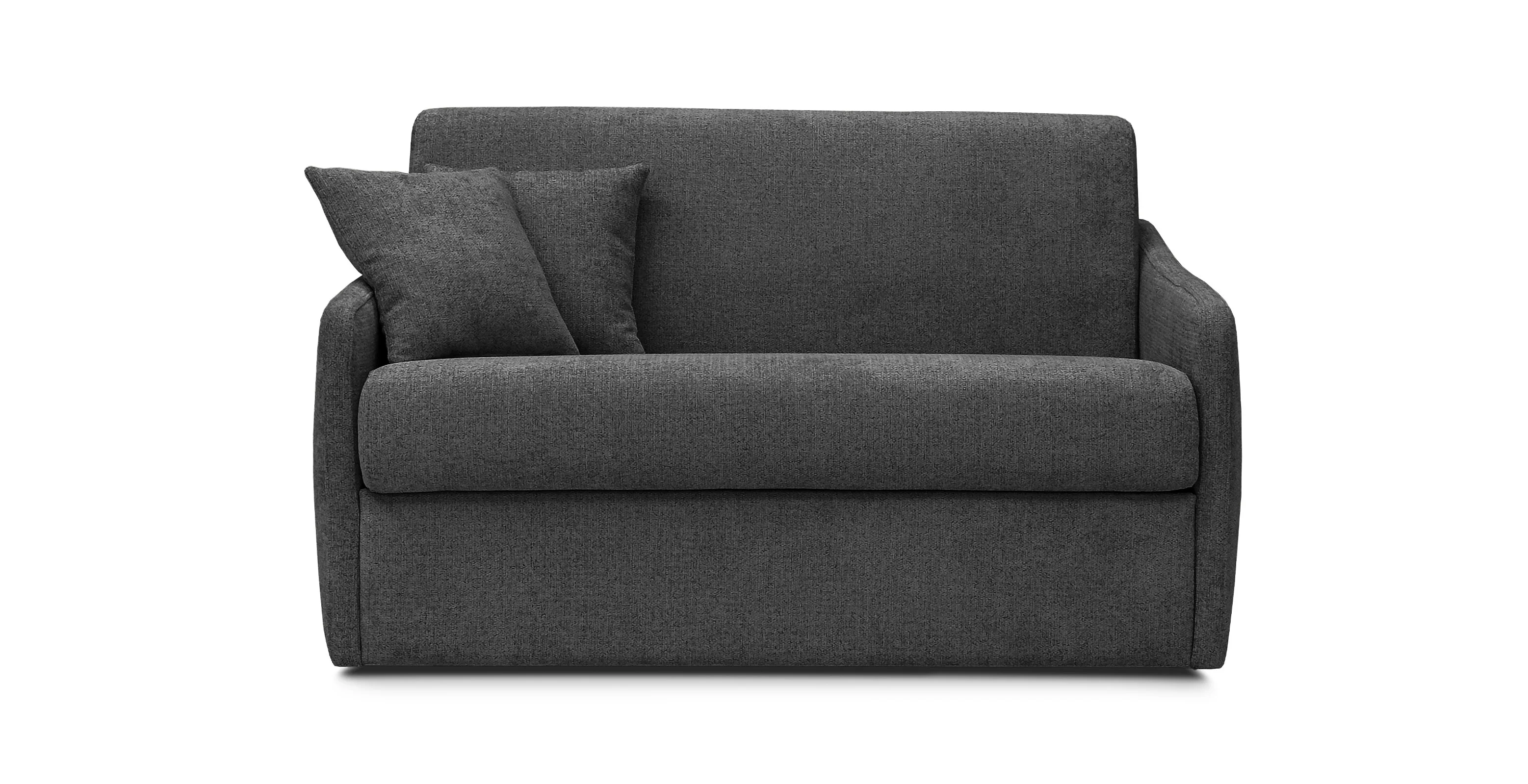 QUIBERON - Fauteuil convertible 100 x 190 cm - Velours texturé