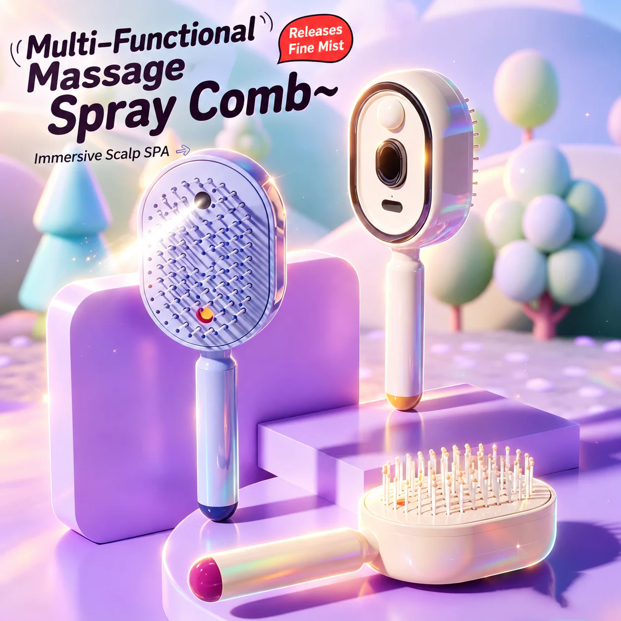 🔥🔥🔥Electric Spray Air Cushion Massage Comb