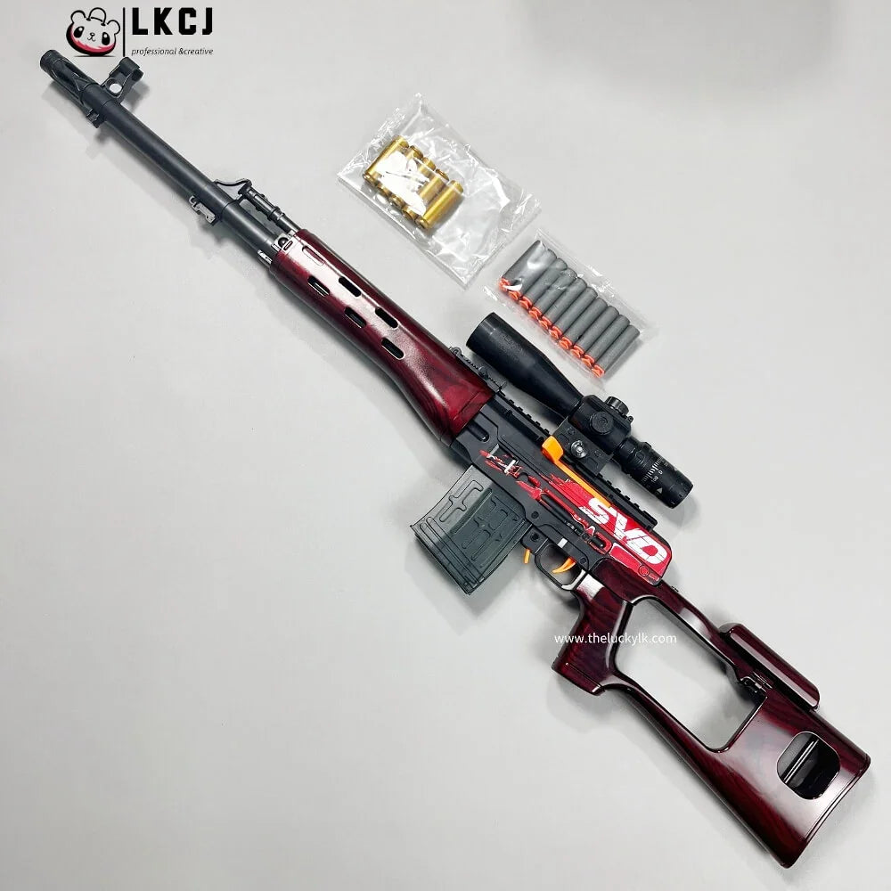 New SVD Sniper With  Exquisite Color Soft Bullet Gun Toy
