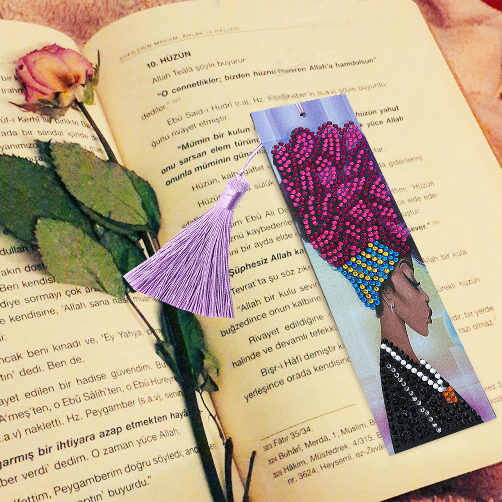 DIY Diamond Painting Bookmarks - Woman
