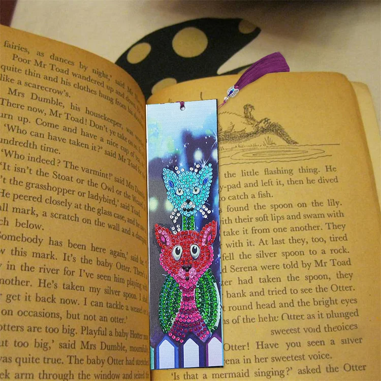 DIY Diamond Painting Bookmarks - Cats