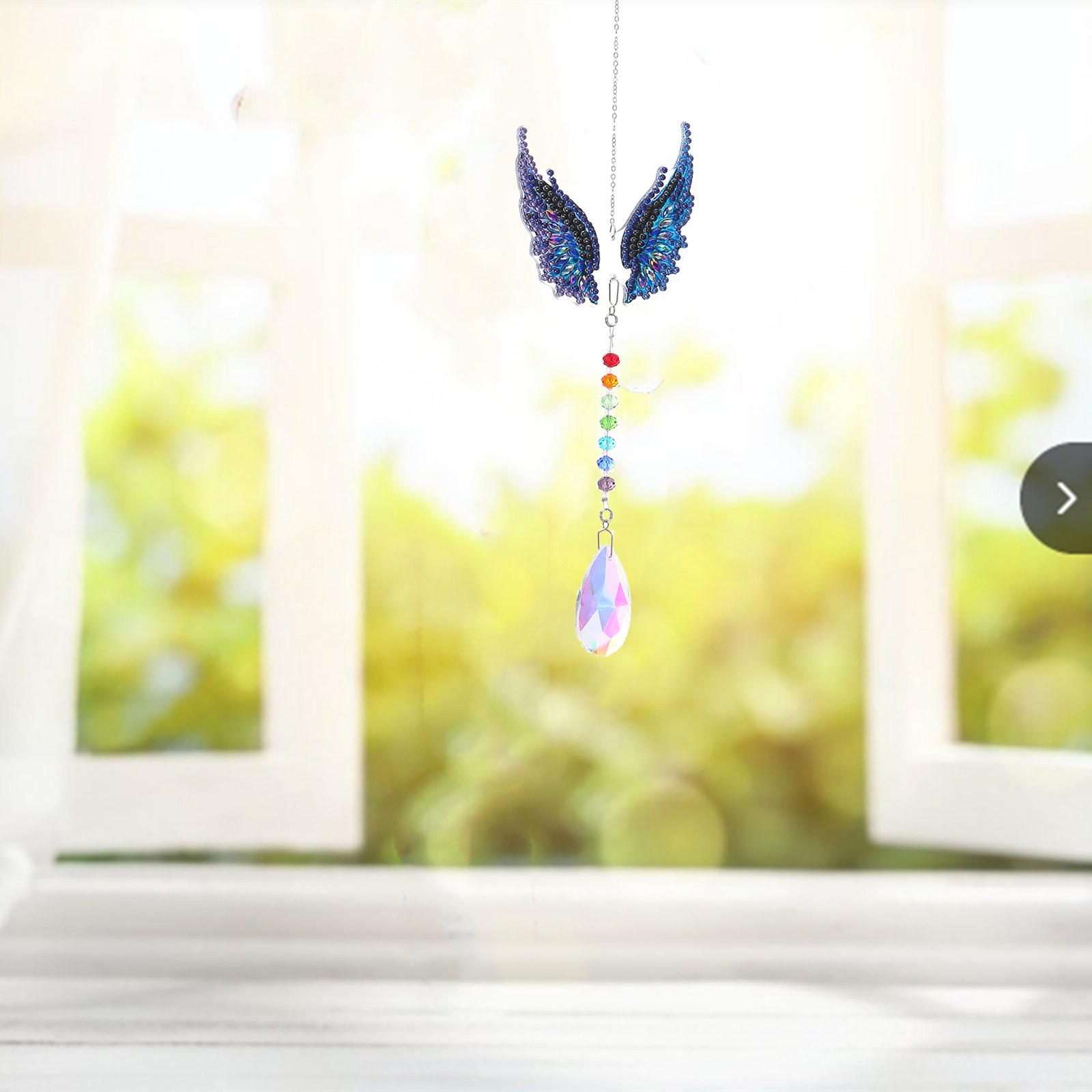 DIY Diamond Painting Wind Chime - Wings