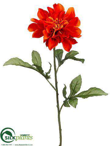 Silk Plants Direct Dahlia Spray - Red - Pack of 12
