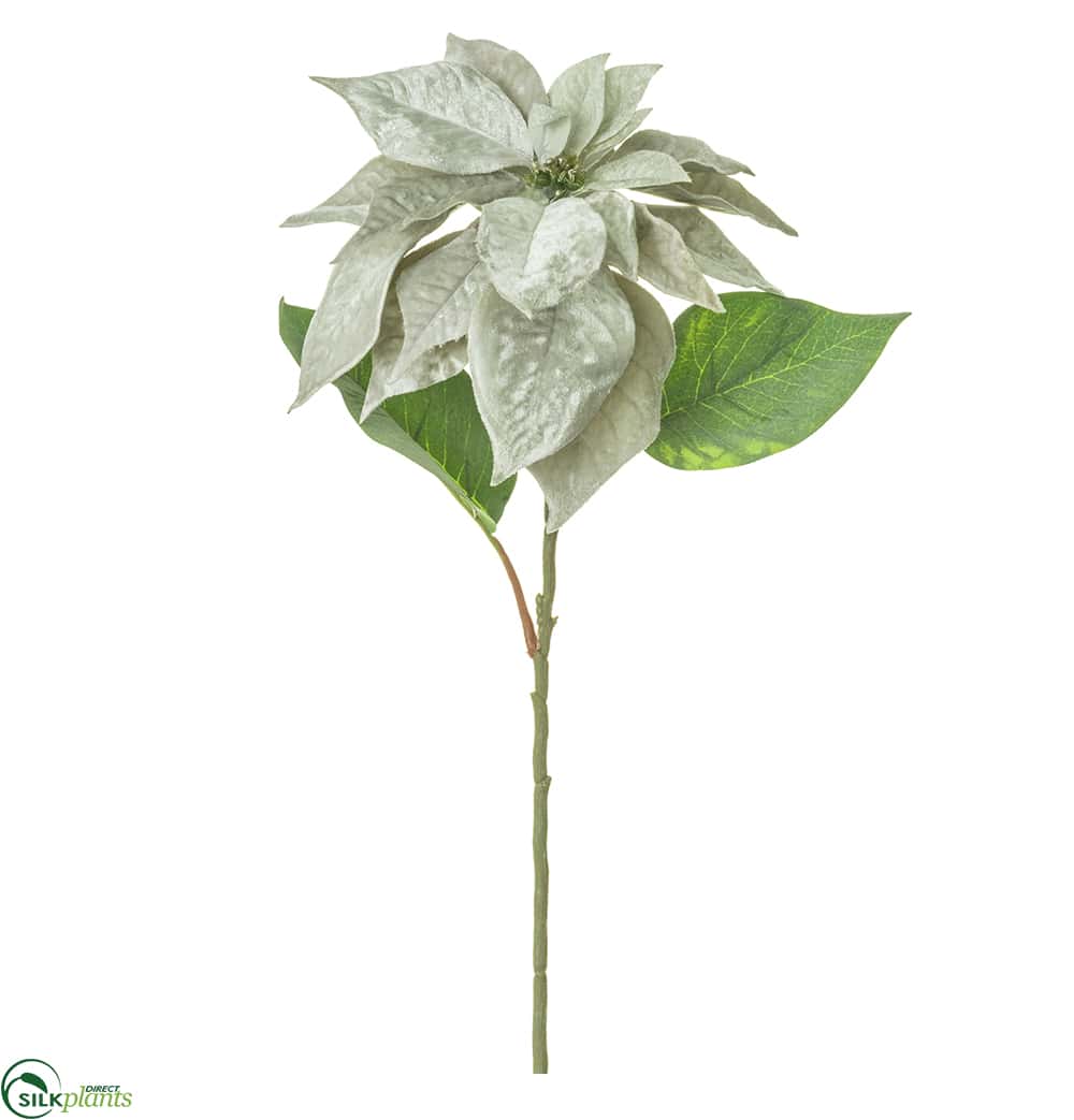 Silk Plants Direct Velvet Poinsettia Spray - Pink - Pack of 12