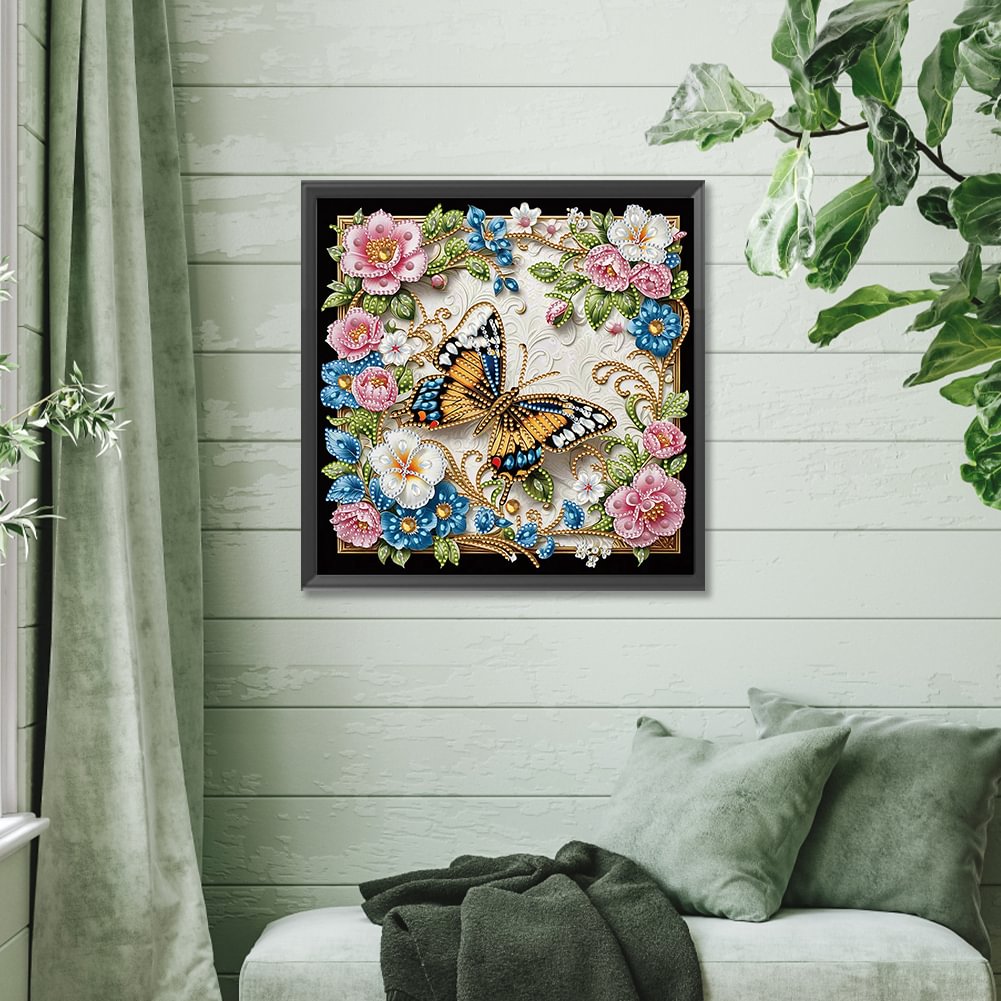 DIY Diamond Painting - Flower and Butterfly