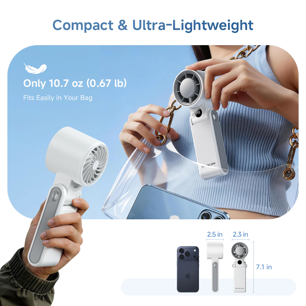 Turbo 3-in-1 Handheld Fan