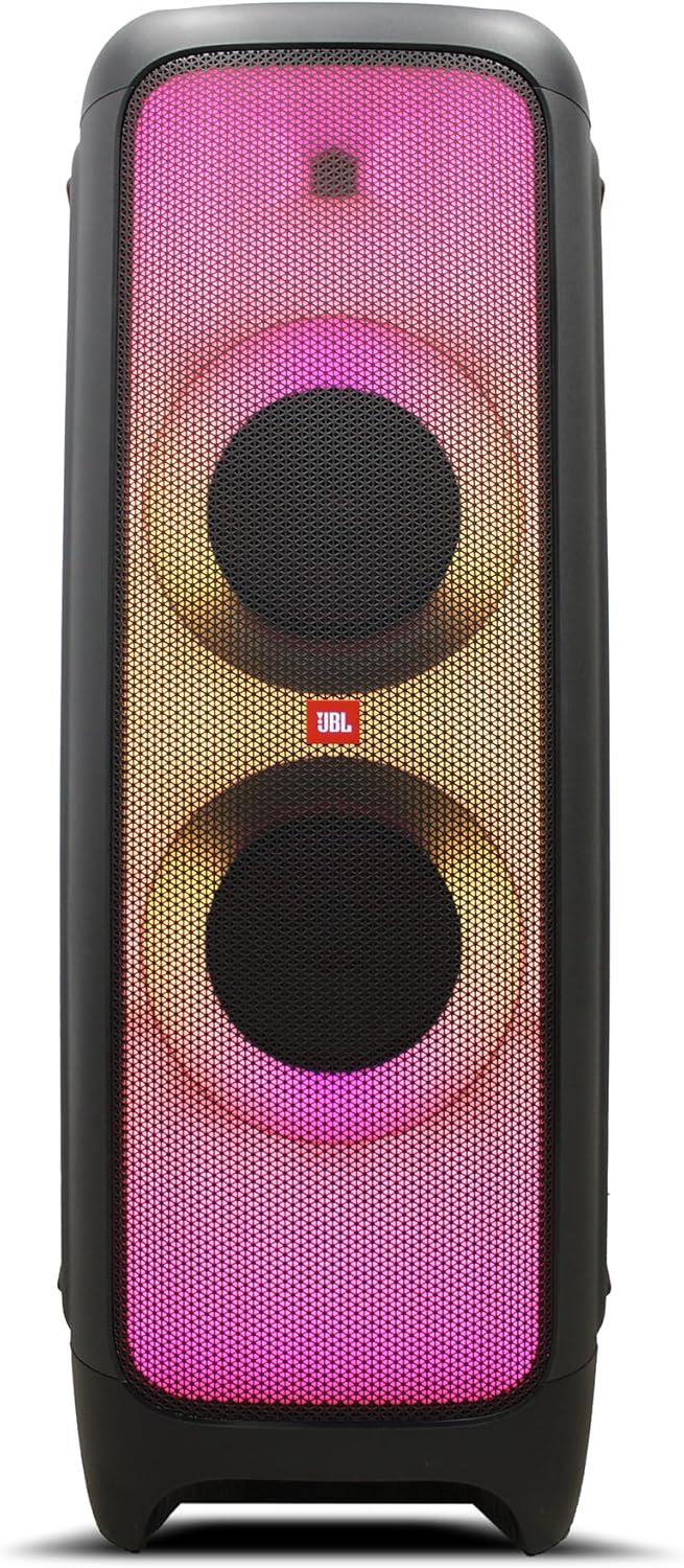 Bluetooth Speaker (JBLPARTYBOX1000AM) + Wireless Two Microphone System + AUX Cable + Microfiber Cloth Karaoke Kit