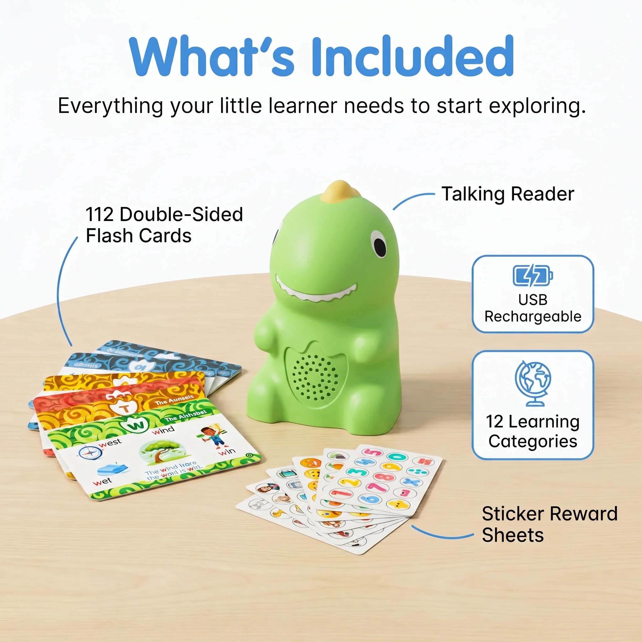 WonderNest™ Dinosaur Talking Flash Cards