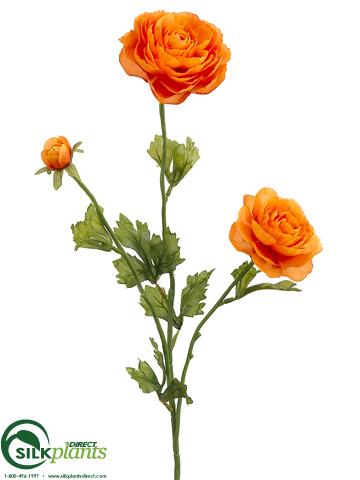 Silk Plants Direct Ranunculus Spray - Green - Pack of 12