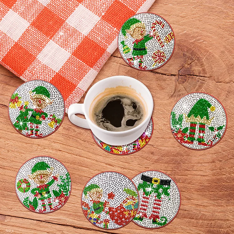 DIY Christmas A Diamond Painting Coasters