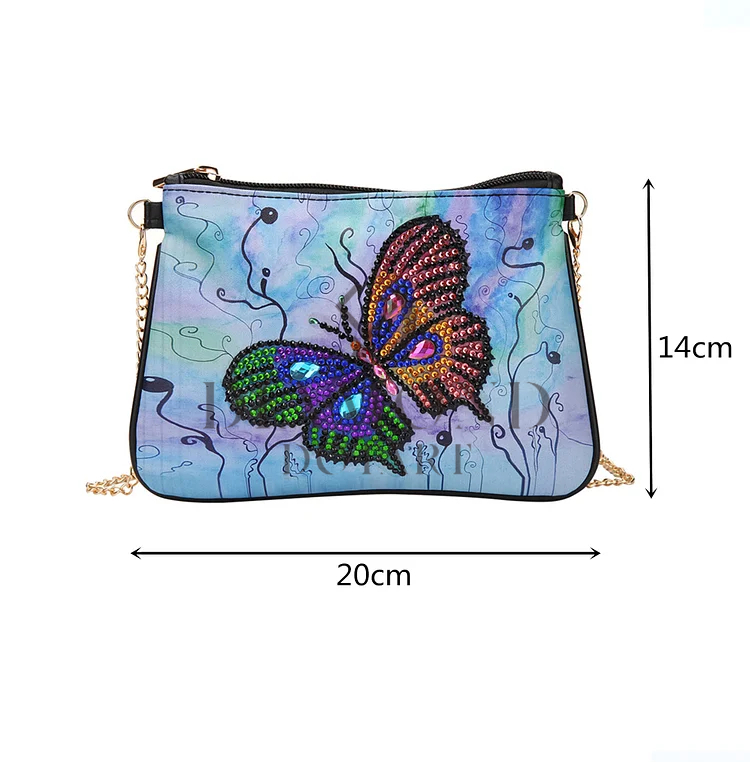 DIY Diamond Painting Leather Bag - Butterfly