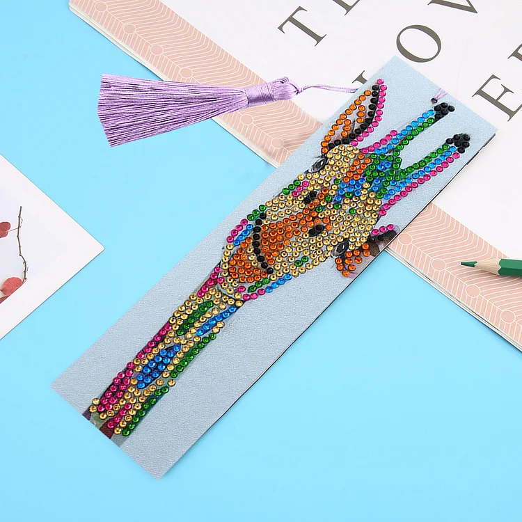 DIY Diamond Painting Bookmarks - Giraffe