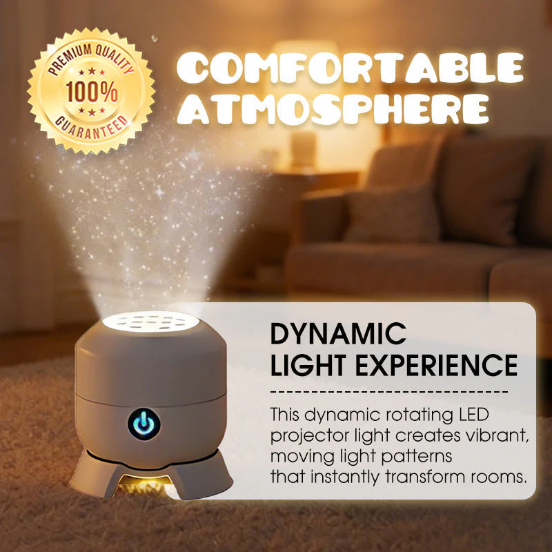 ✨ Rotating LED Projector with Dynamic Lighting Effect – Over 50,000 Sold! 🌀💞 Transform Your Space with Colorful Lights!