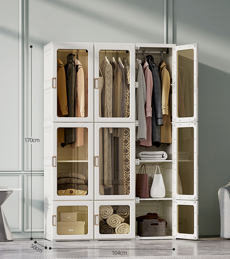 Multifunctional Foldable Modern Wardrobe Cabinets