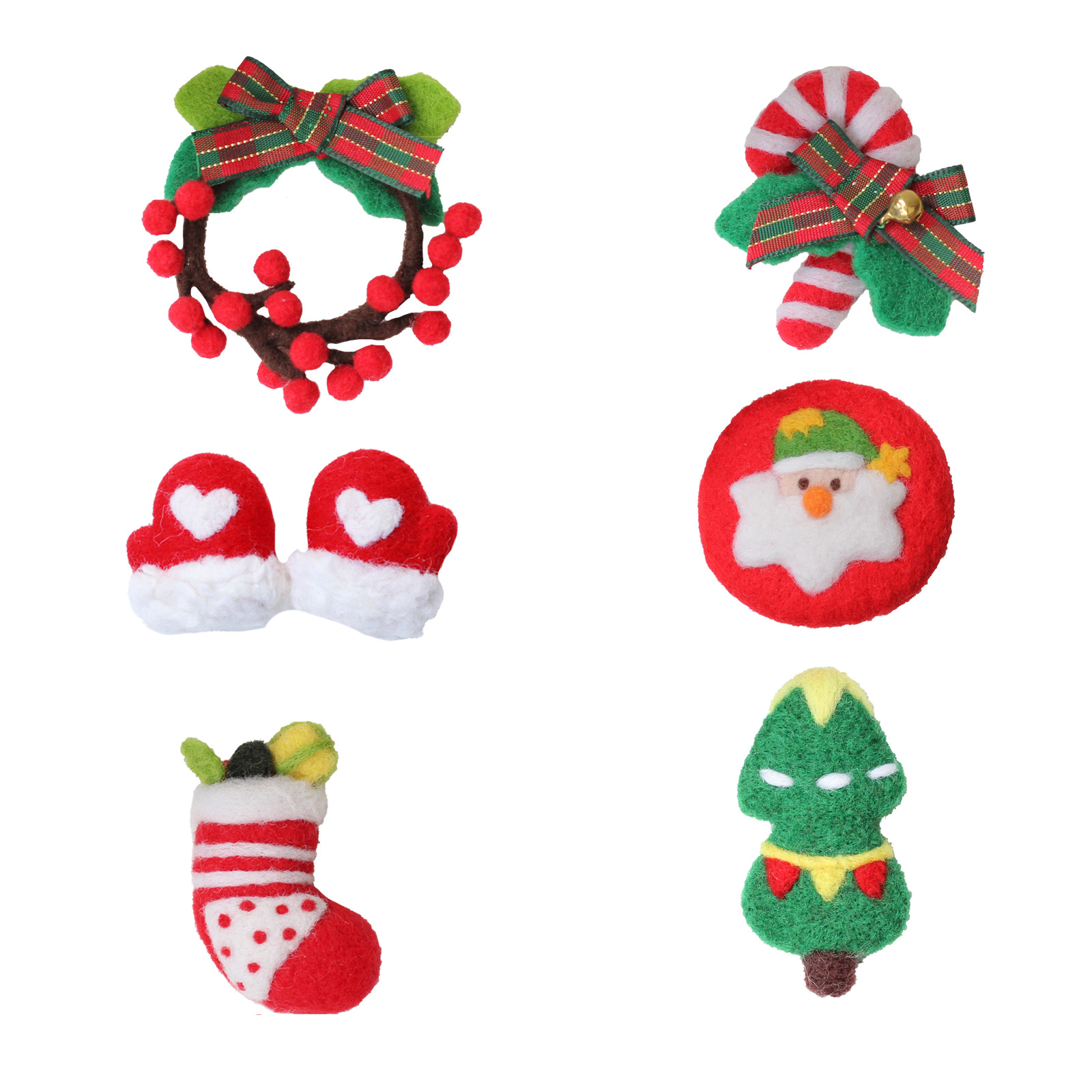 FeltingJoy - Needle Felting Kit -Christmas Brooch