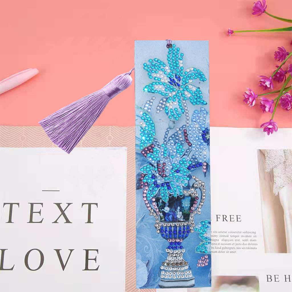 DIY Diamond Painting Bookmarks - Vase