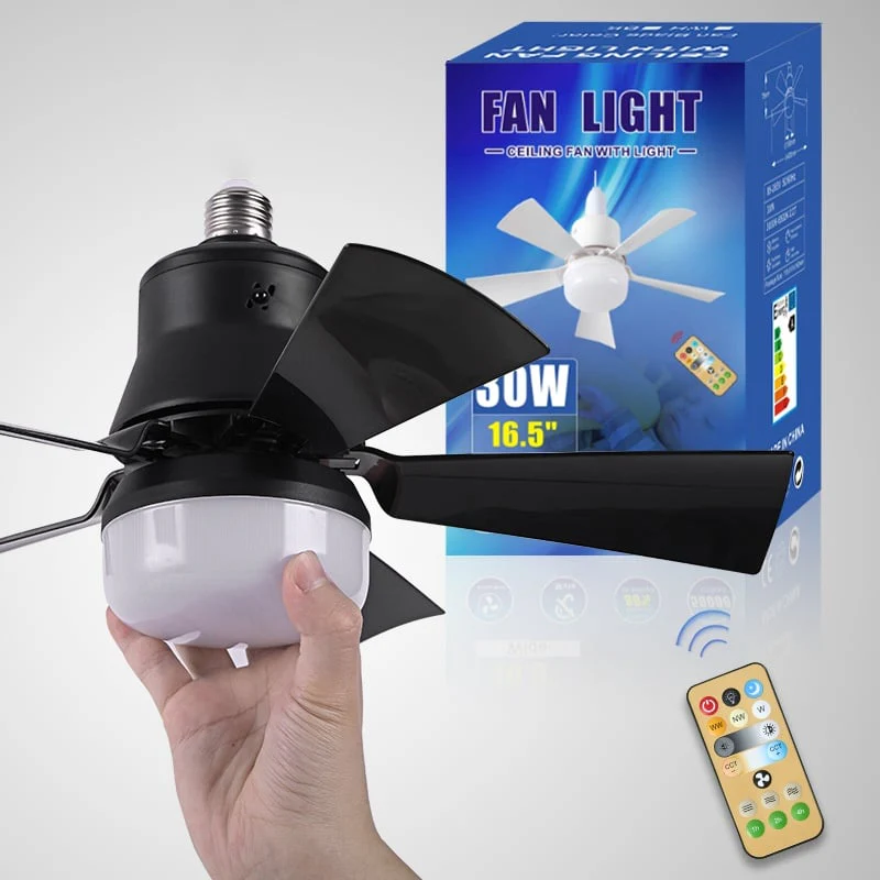 🏆LAST DAY SALE 49% OFF🔥SmartBreez™ 40W LED Ceiling Fan Light – 20.5” Ultra-Quiet with Remote 🎯 | E27 + FREE B22 Adapter 🔌 | For Bedroom 😴, Kitchen 👩‍🍳 & Garage 🛠️ – UK Ready! 🇬🇧