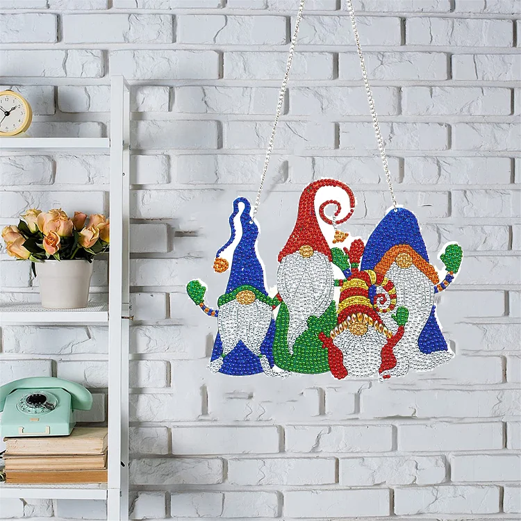 DIY Diamond Painting Wall Hanging - Christmas