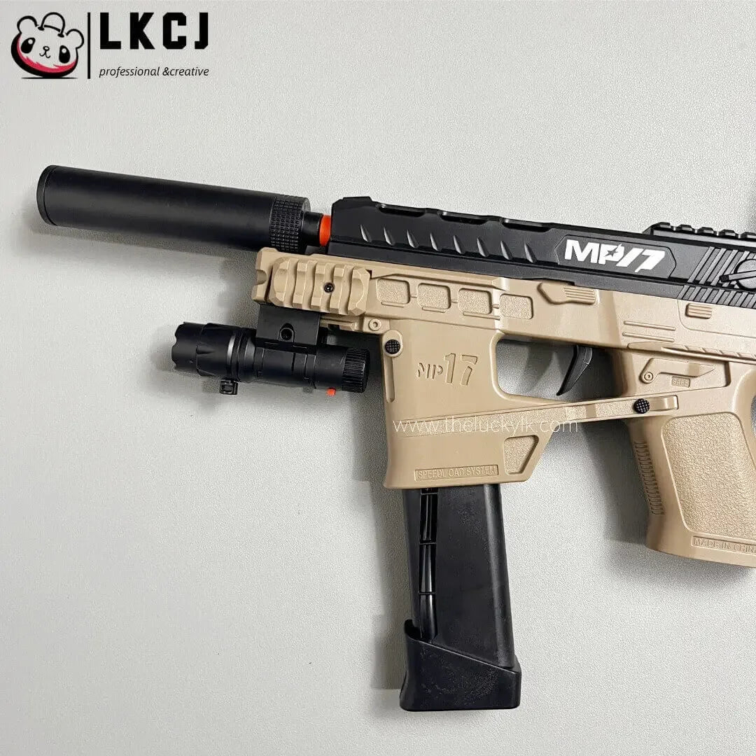 Mp17 Gel Blaster With Metal Stock, Metal Rail