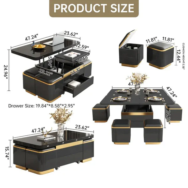 Multifunctional coffee table