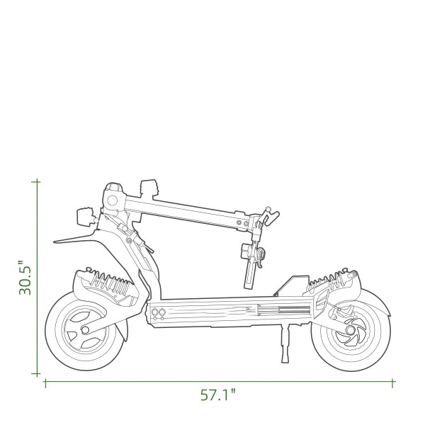 folded scooter